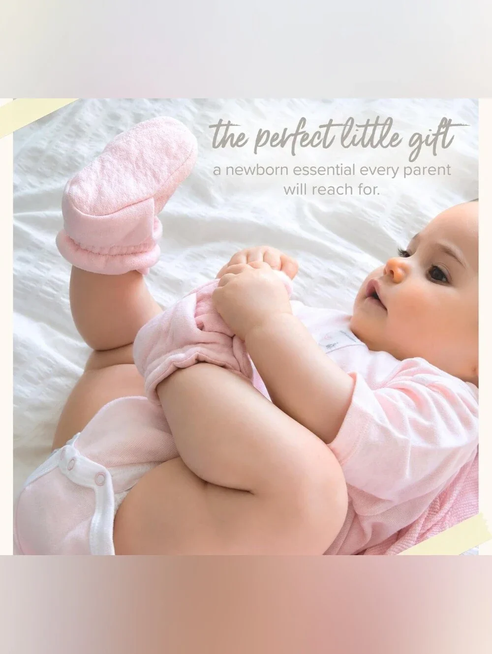 Burt's Bees Baby Grey Organic Cotton Booties